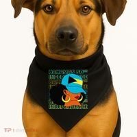 Bahamas 50th Independence Day Bahamian Flag USA-Made Doggie Bandana thumb 1