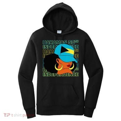 Bahamas 50th Independence Day Bahamian Flag Women's Hoodie