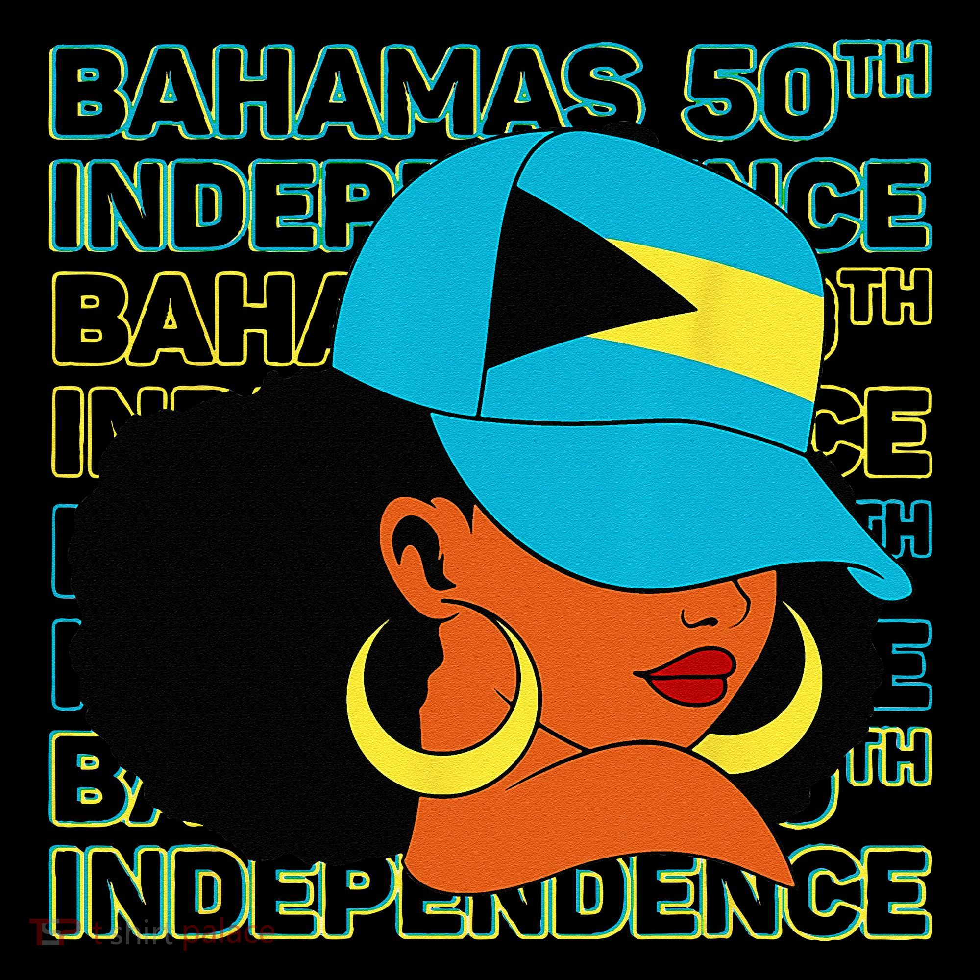 Bahamas 50th Independence Day Bahamian Flag Women's Hoodie