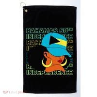 Bahamas 50th Independence Day Bahamian Flag Golf Towel thumb 0