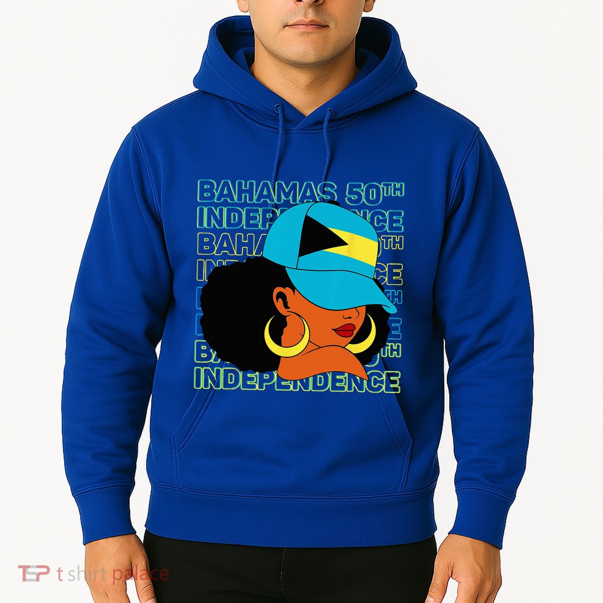 Bahamas 50th Independence Day Bahamian Flag Hoodie