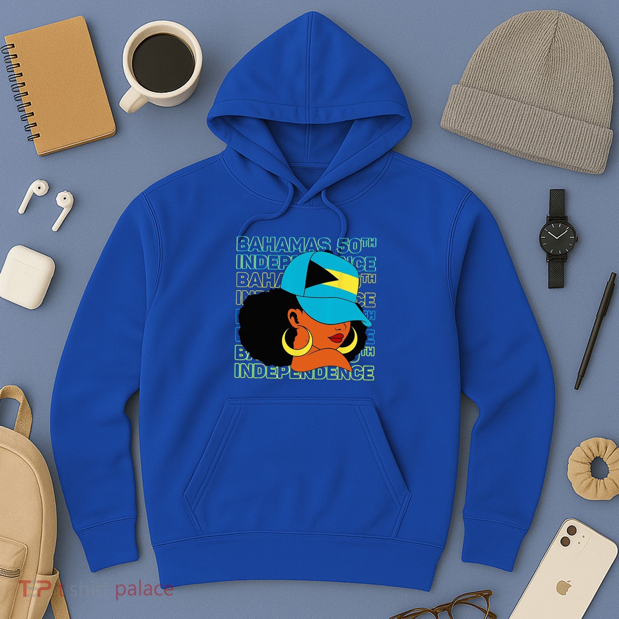 Bahamas 50th Independence Day Bahamian Flag Hoodie