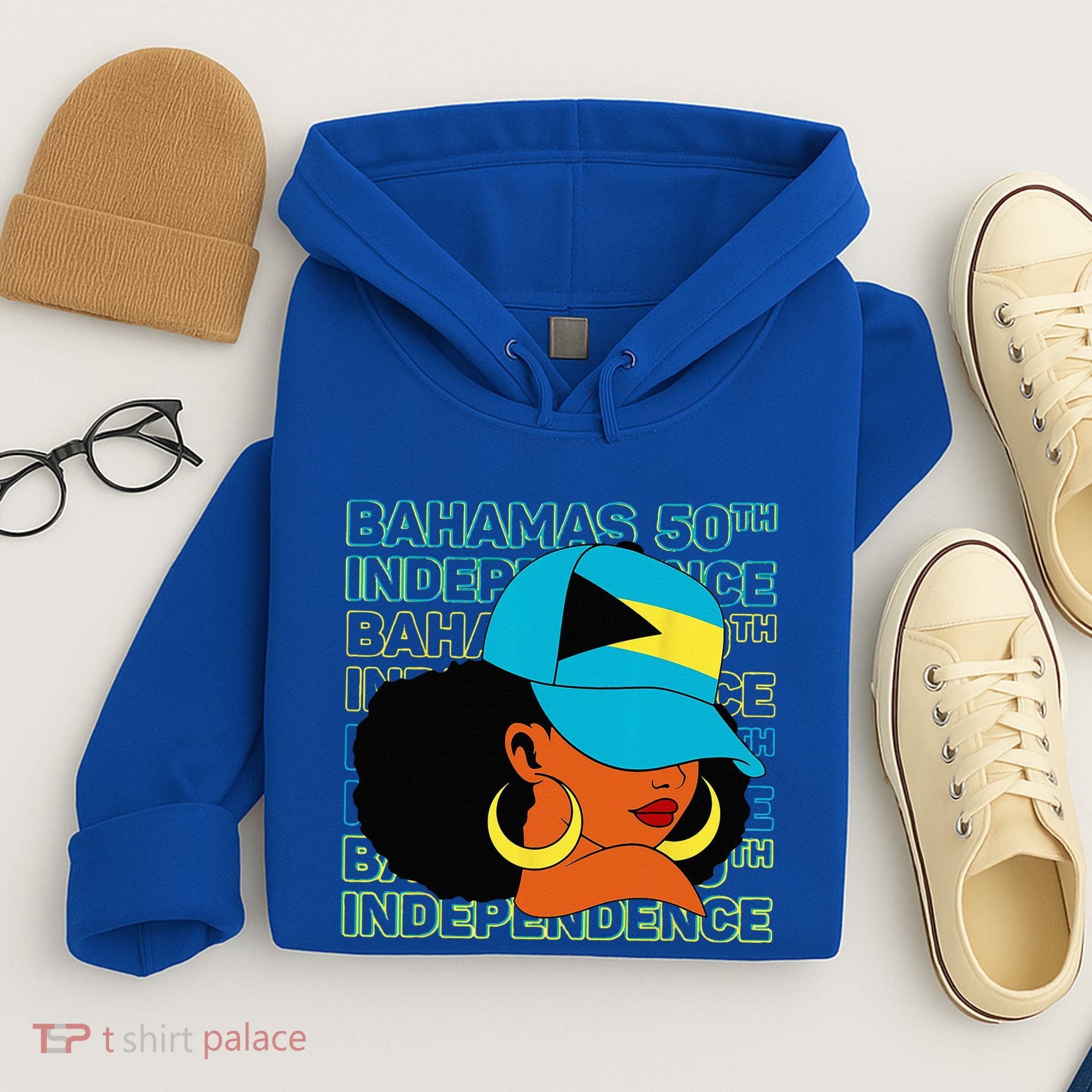 Bahamas 50th Independence Day Bahamian Flag Hoodie