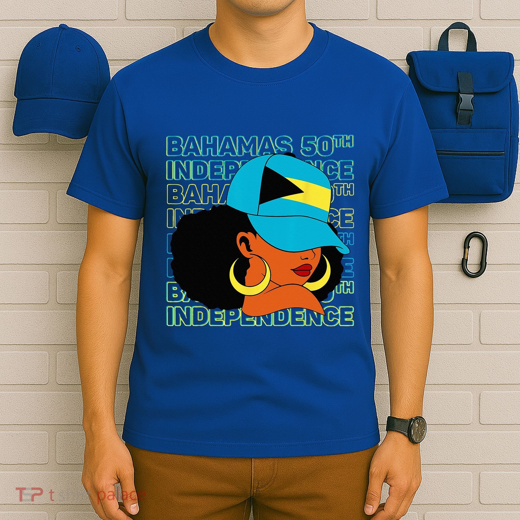 Bahamas 50th Independence Day Bahamian Flag T-Shirt