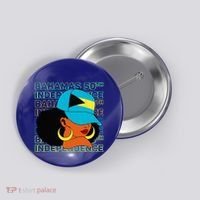 Bahamas 50th Independence Day Bahamian Flag Button thumb 0
