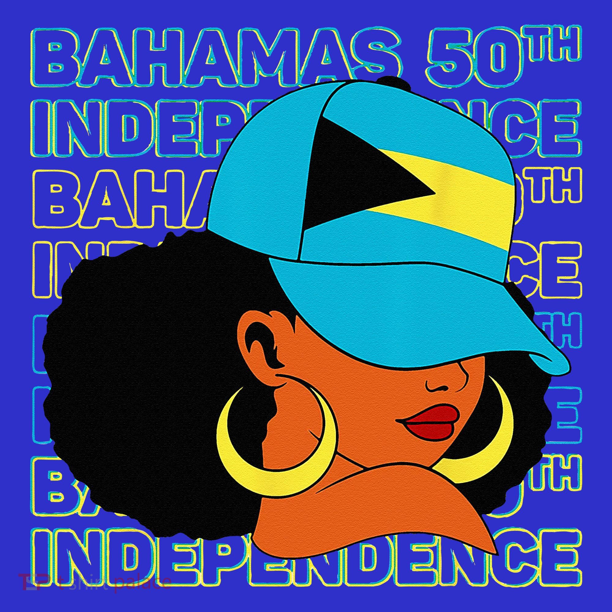Bahamas 50th Independence Day Bahamian Flag Women's Tank Top