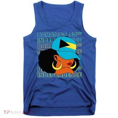Bahamas 50th Independence Day Bahamian Flag Tank Top