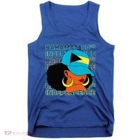 Bahamas 50th Independence Day Bahamian Flag Tank Top thumb 0