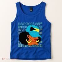 Bahamas 50th Independence Day Bahamian Flag Tank Top thumb 2