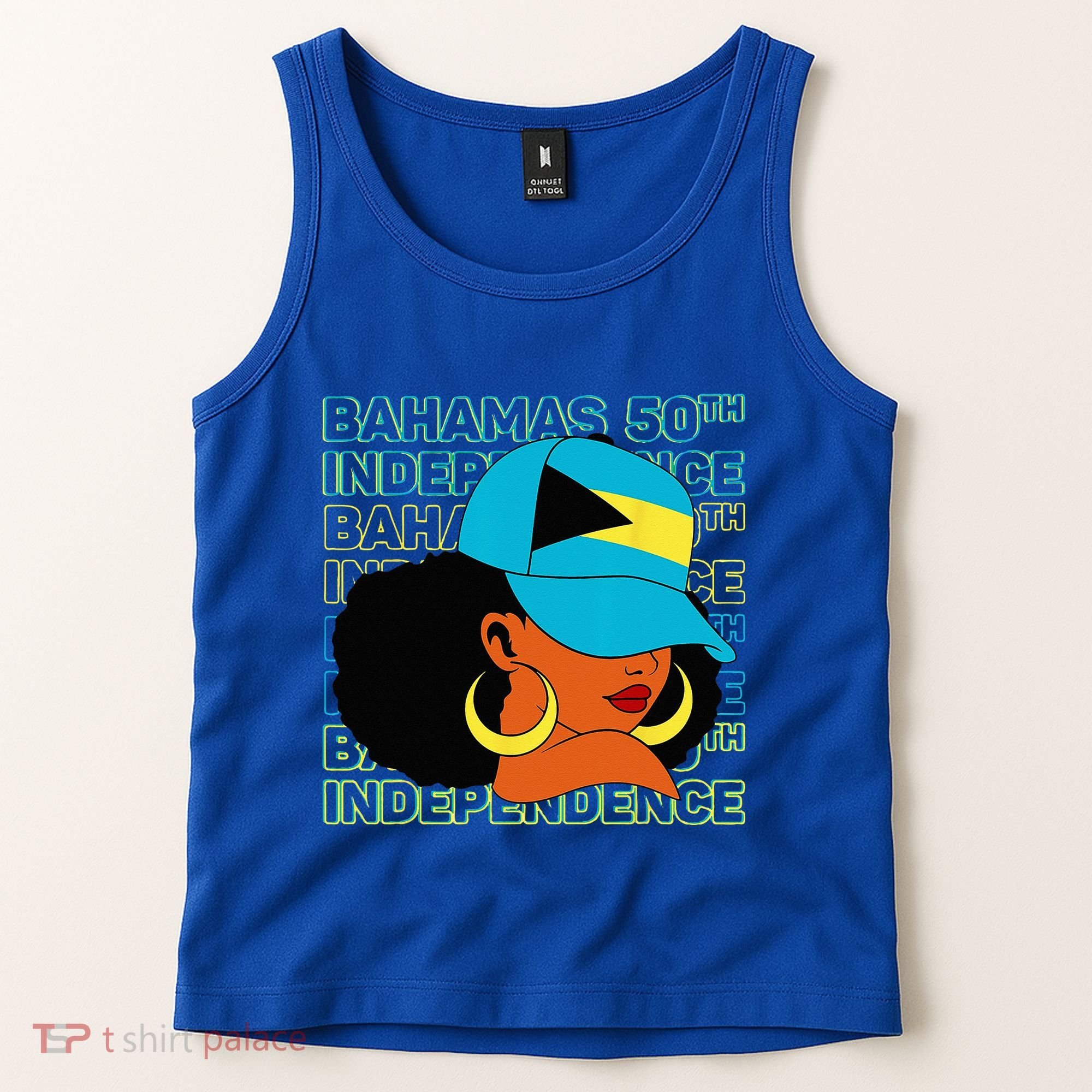 Bahamas 50th Independence Day Bahamian Flag Tank Top