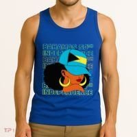 Bahamas 50th Independence Day Bahamian Flag Tank Top thumb 3