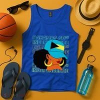Bahamas 50th Independence Day Bahamian Flag Tank Top thumb 4