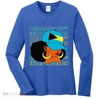 Bahamas 50th Independence Day Bahamian Flag Women's Long Sleeve Shirt thumb 0