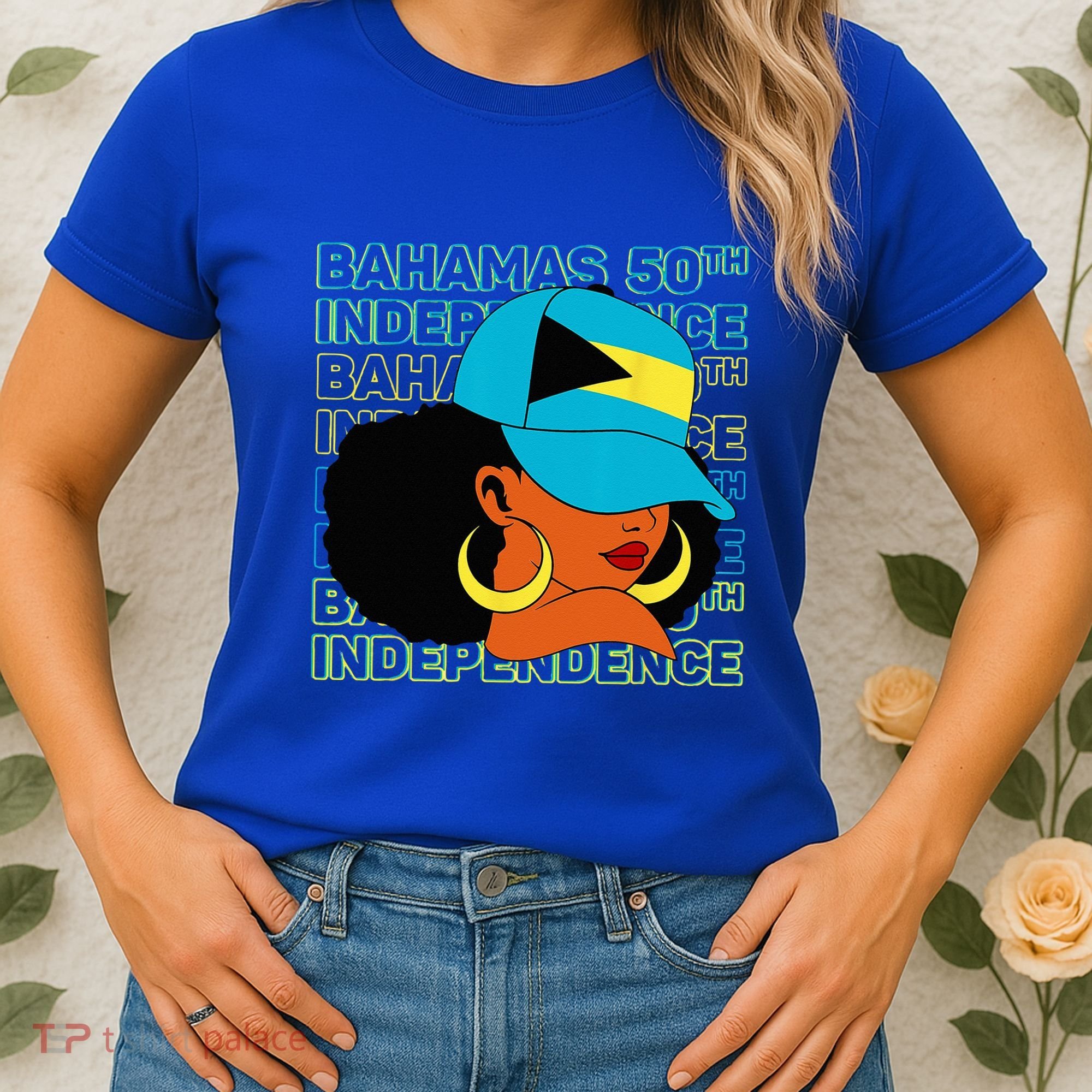 Bahamas 50th Independence Day Bahamian Flag Women's T-Shirt