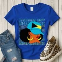 Bahamas 50th Independence Day Bahamian Flag Women's T-Shirt thumb 3