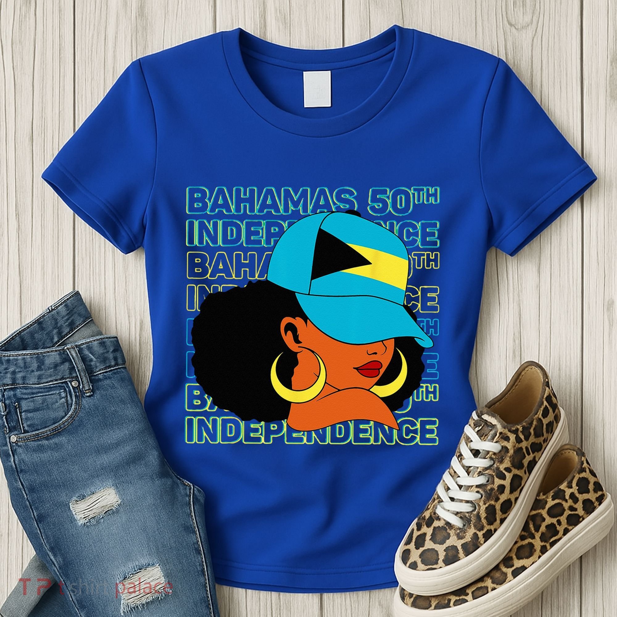Bahamas 50th Independence Day Bahamian Flag Women's T-Shirt