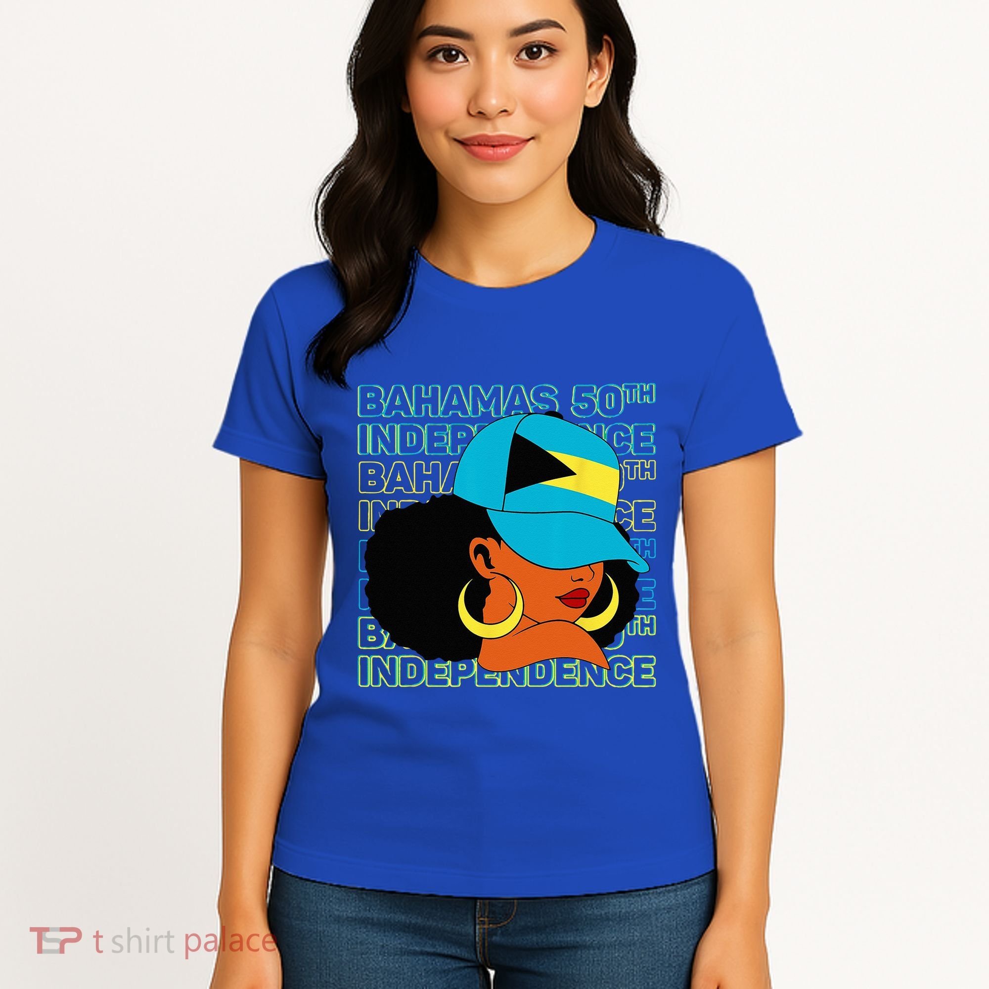Bahamas 50th Independence Day Bahamian Flag Women's T-Shirt