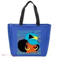 Bahamas 50th Independence Day Bahamian Flag Tote Bag thumb 0
