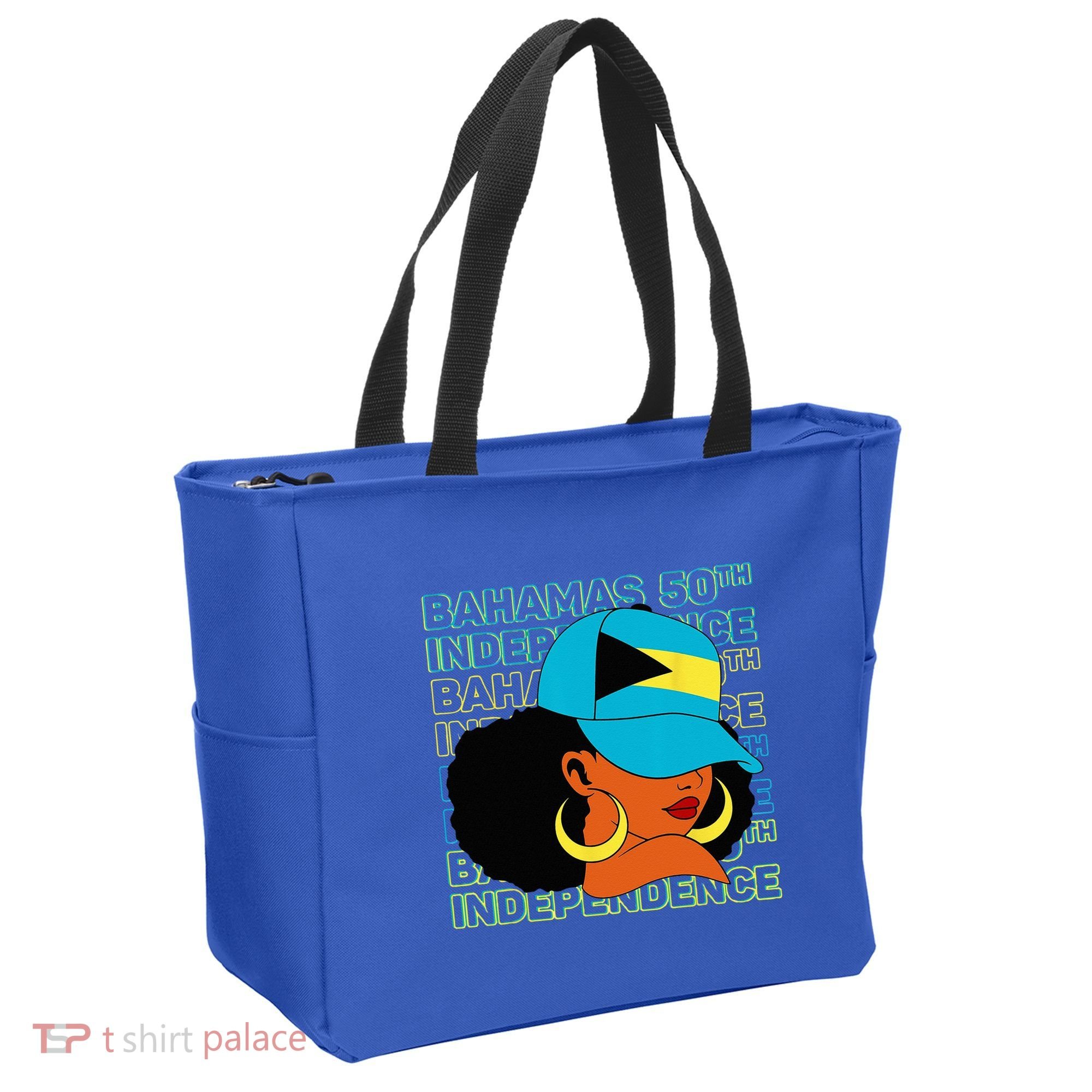 Bahamas 50th Independence Day Bahamian Flag Tote Bag