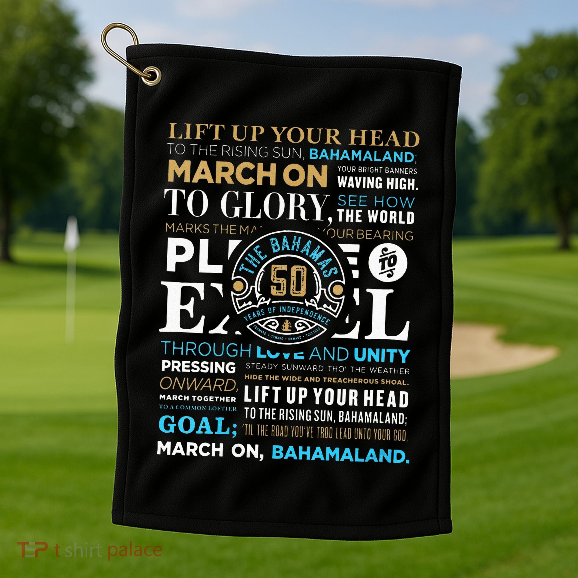 Bahamas 50th Independence Celebration Golf Towel
