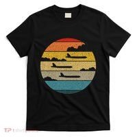 B 52 Stratofortress Silhouette Retro Sunset Airplane B52 T-Shirt thumb 0