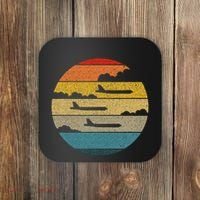 B 52 Stratofortress Silhouette Retro Sunset Airplane B52 Coaster thumb 0