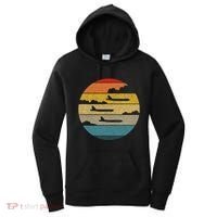 B 52 Stratofortress Silhouette Retro Sunset Airplane B52 Women's Hoodie thumb 0