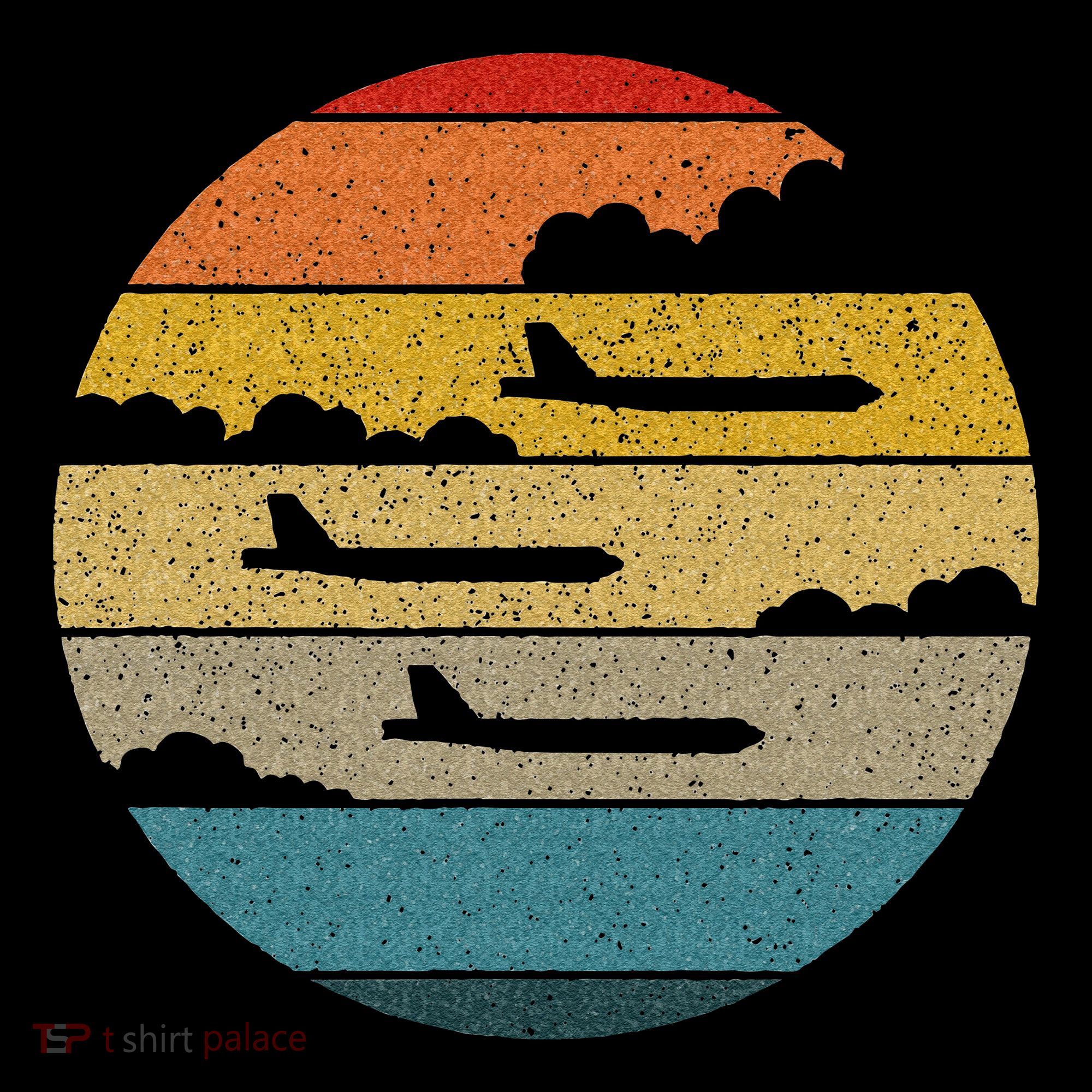 B 52 Stratofortress Silhouette Retro Sunset Airplane B52 Women's Hoodie