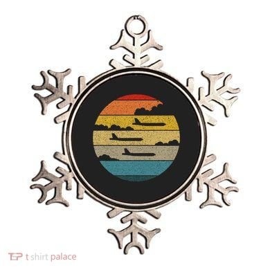 B 52 Stratofortress Silhouette Retro Sunset Airplane B52 Ornament
