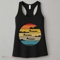 B 52 Stratofortress Silhouette Retro Sunset Airplane B52 Women's Tank Top thumb 3