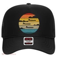 B 52 Stratofortress Silhouette Retro Sunset Airplane B52 Hat thumb 0