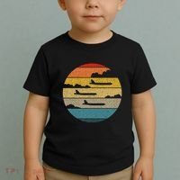 B 52 Stratofortress Silhouette Retro Sunset Airplane B52 Toddler T-Shirt thumb 2