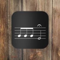 Beethoven 5th Symphony Notes Classical Music Composer Coaster thumb 0