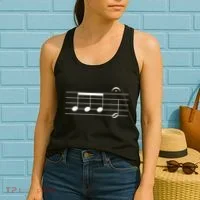 Beethoven 5th Symphony Notes Classical Music Composer Women's Tank Top thumb 2