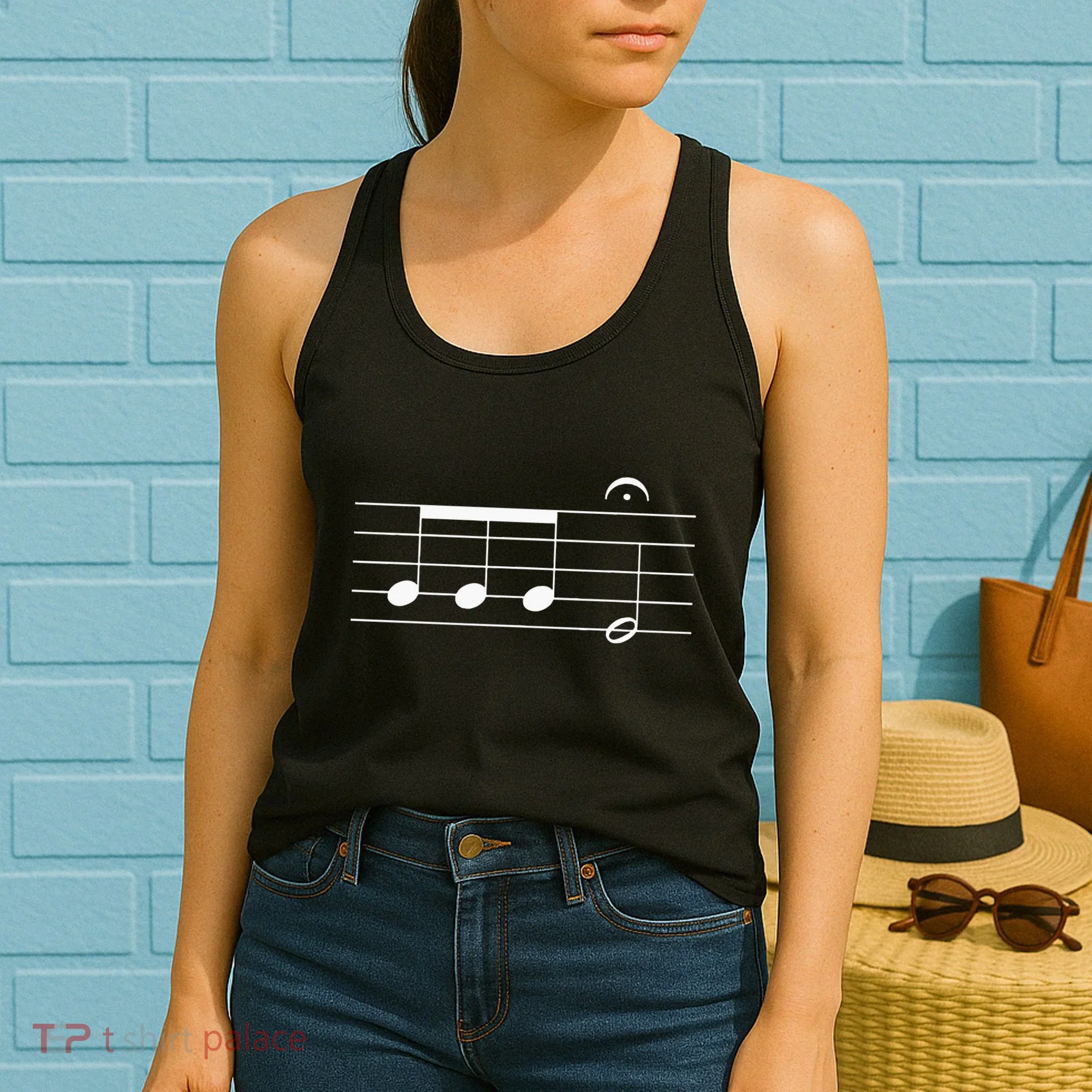 Beethoven 5th Symphony Notes Classical Music Composer Women's Tank Top