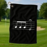 Beethoven 5th Symphony Notes Classical Music Composer Golf Towel thumb 1