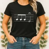Beethoven 5th Symphony Notes Classical Music Composer Women's T-Shirt thumb 2