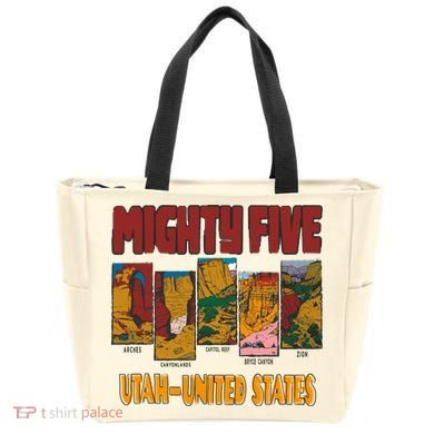Big 5 Utah Mighty Five National Park Tote Bag