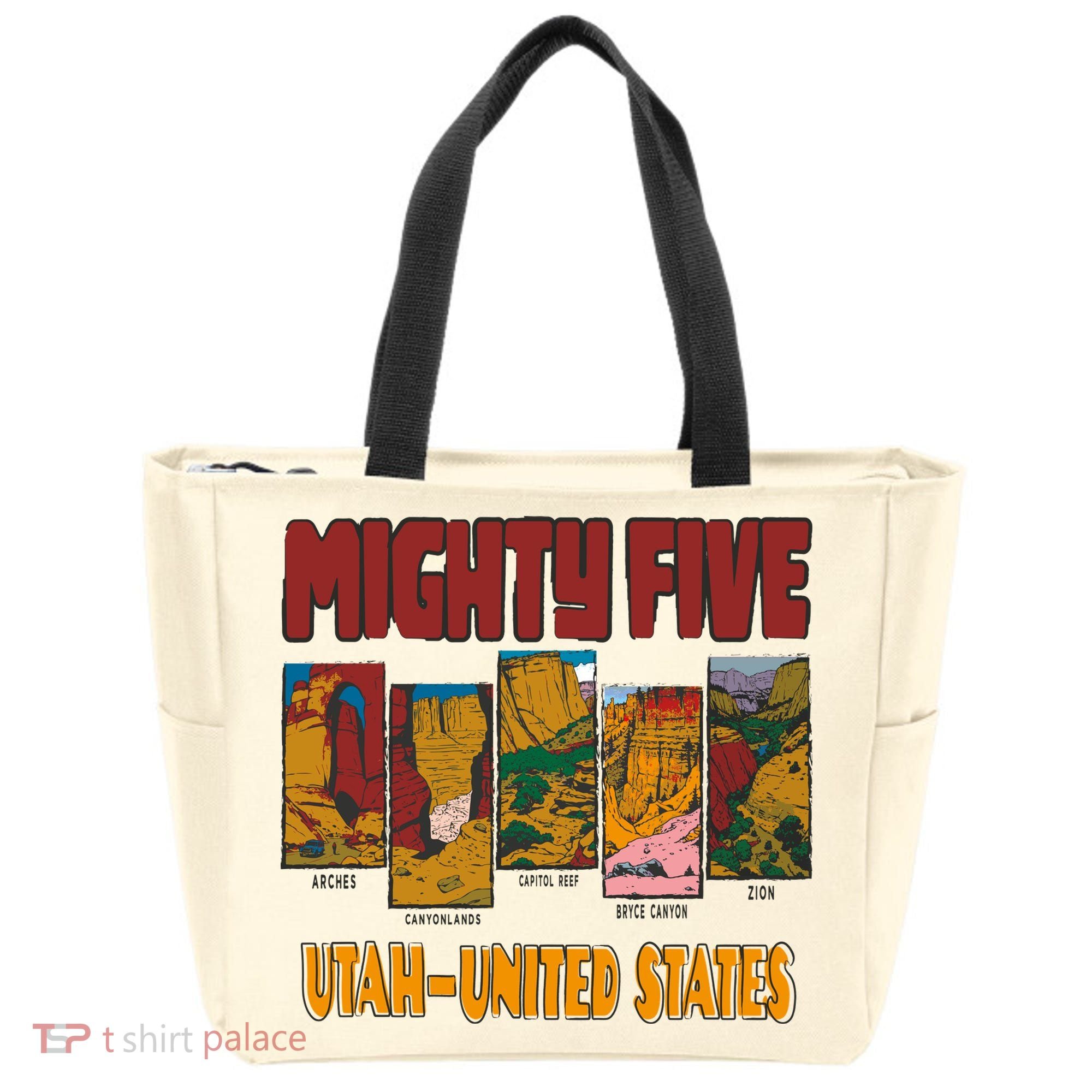 Big 5 Utah Mighty Five National Park Tote Bag