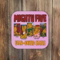 Big 5 Utah Mighty Five National Park Coaster thumb 0