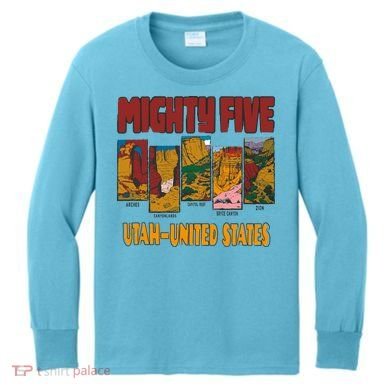 Big 5 Utah Mighty Five National Park Kids Long Sleeve Shirt