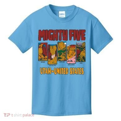 Big 5 Utah Mighty Five National Park Kids T-Shirt