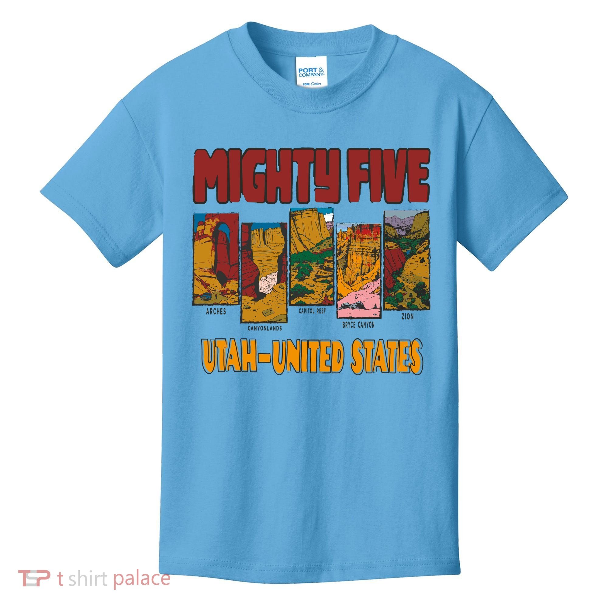 Big 5 Utah Mighty Five National Park Kids T-Shirt
