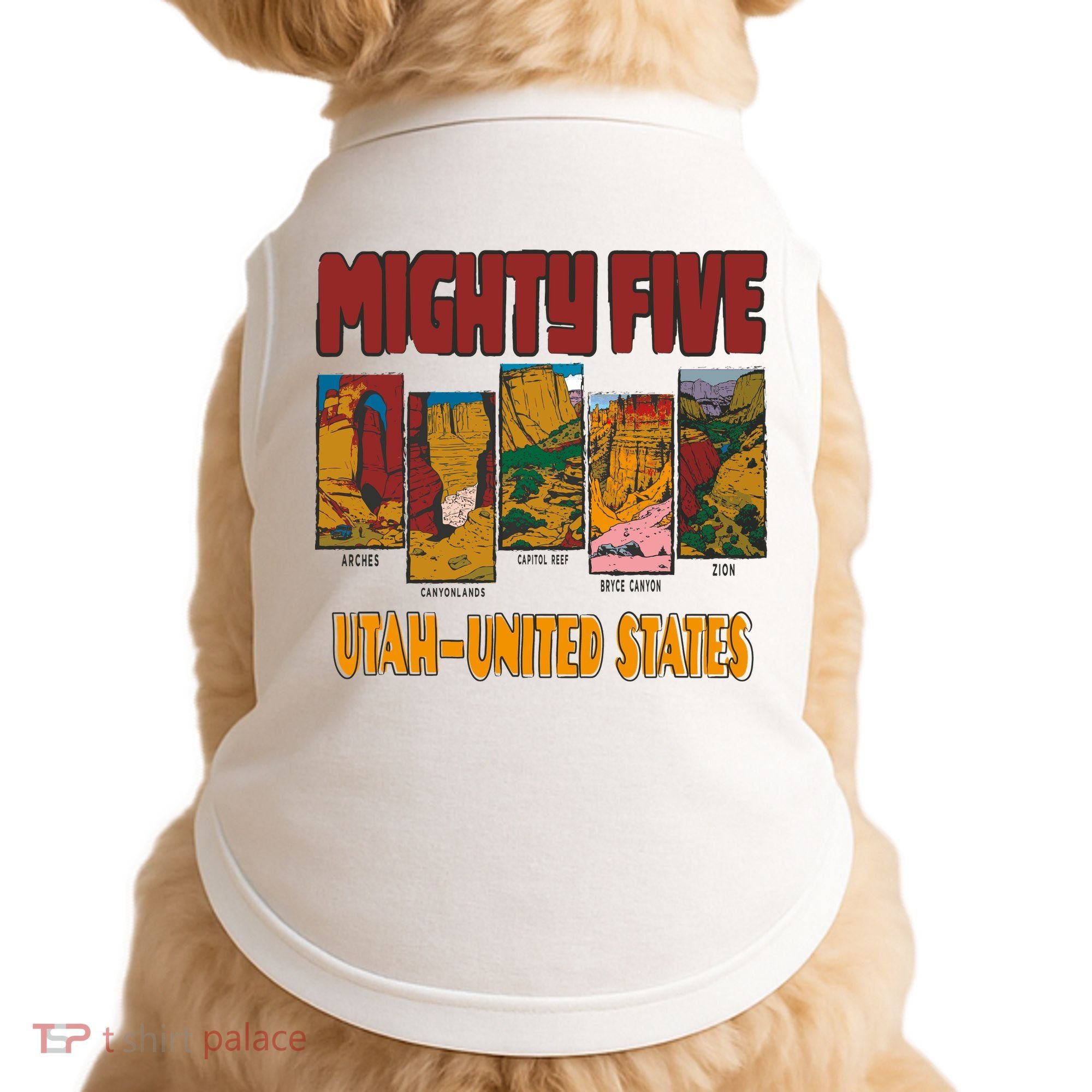 Big 5 Utah Mighty Five National Park Doggie Tank