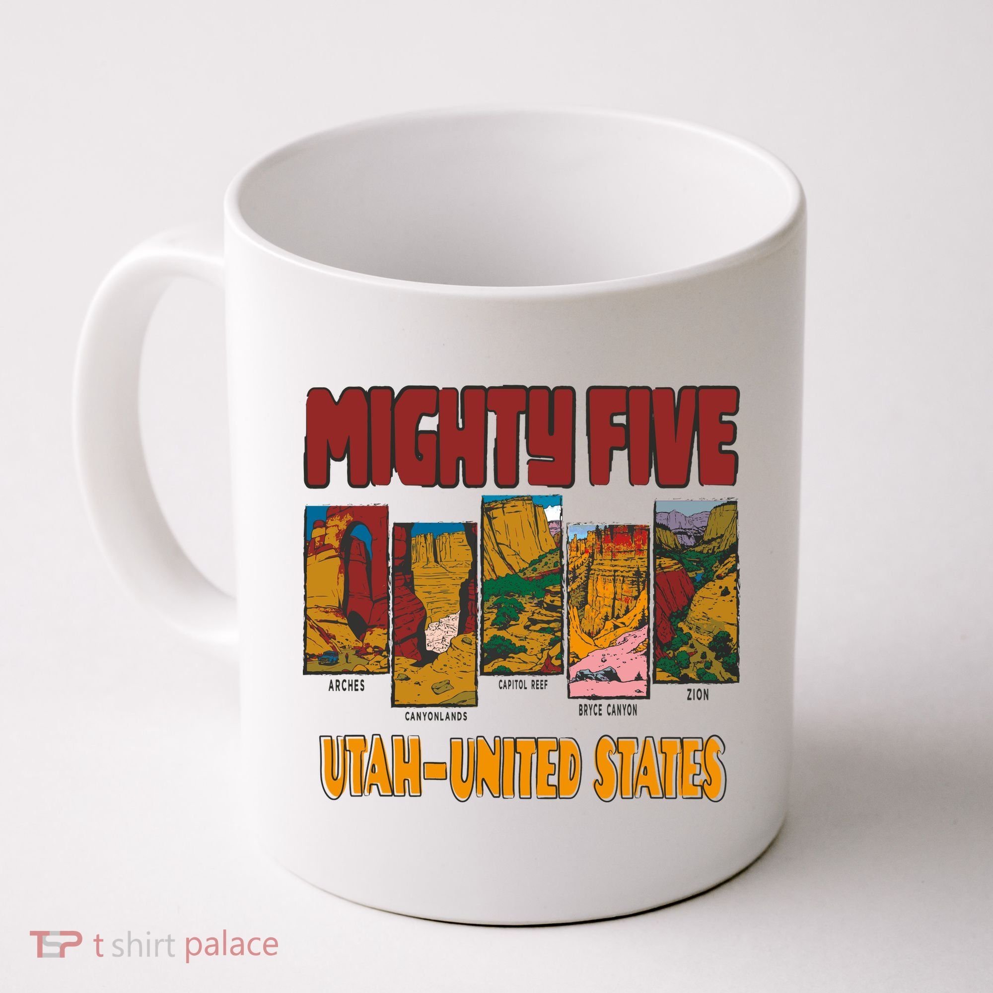 Big 5 Utah Mighty Five National Park Coffee Mug