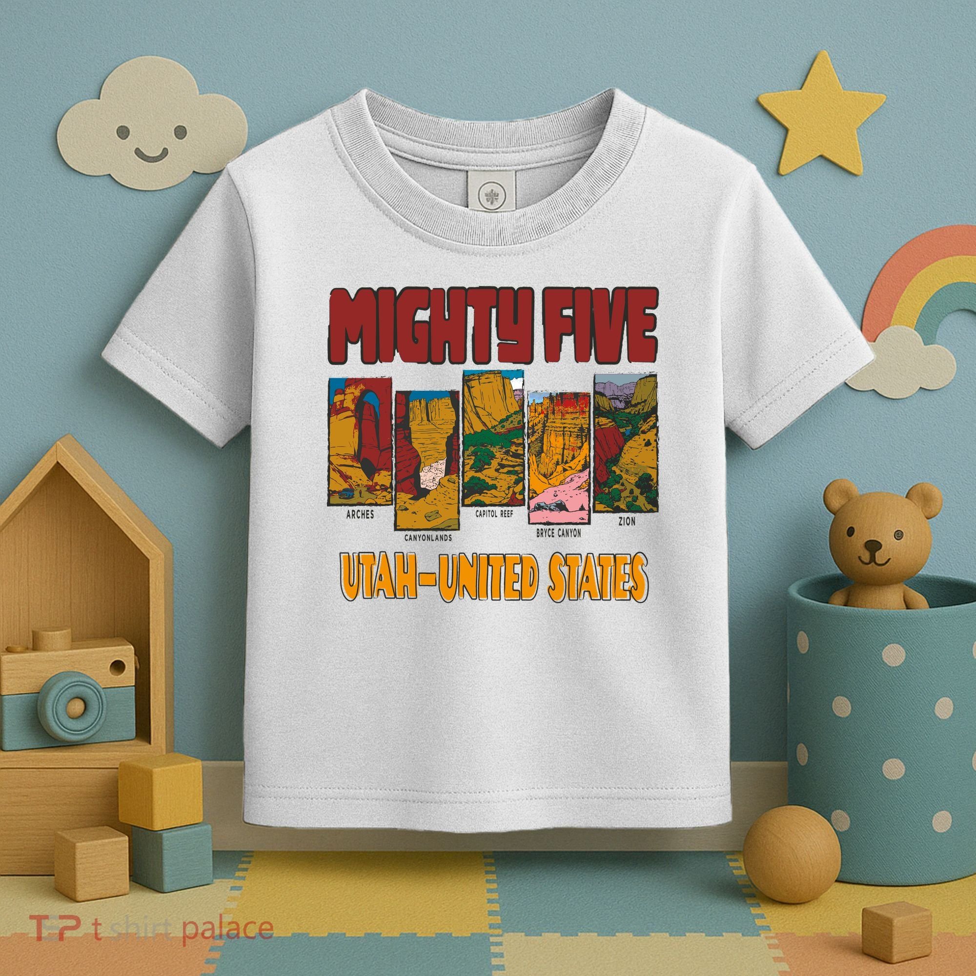 Big 5 Utah Mighty Five National Park Toddler T-Shirt