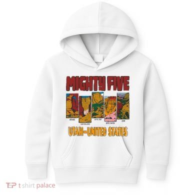 Big 5 Utah Mighty Five National Park Kids Hoodie