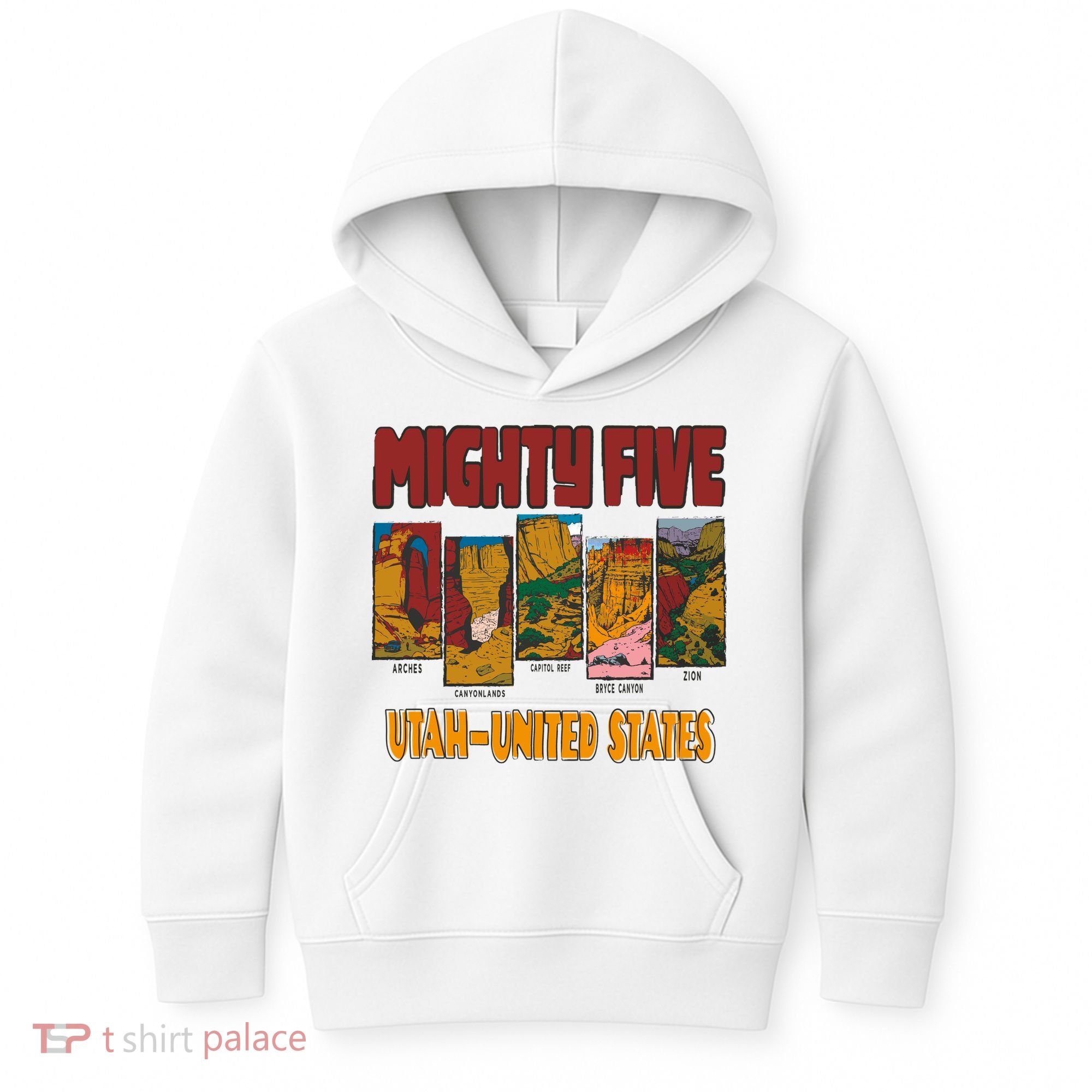 Big 5 Utah Mighty Five National Park Kids Hoodie