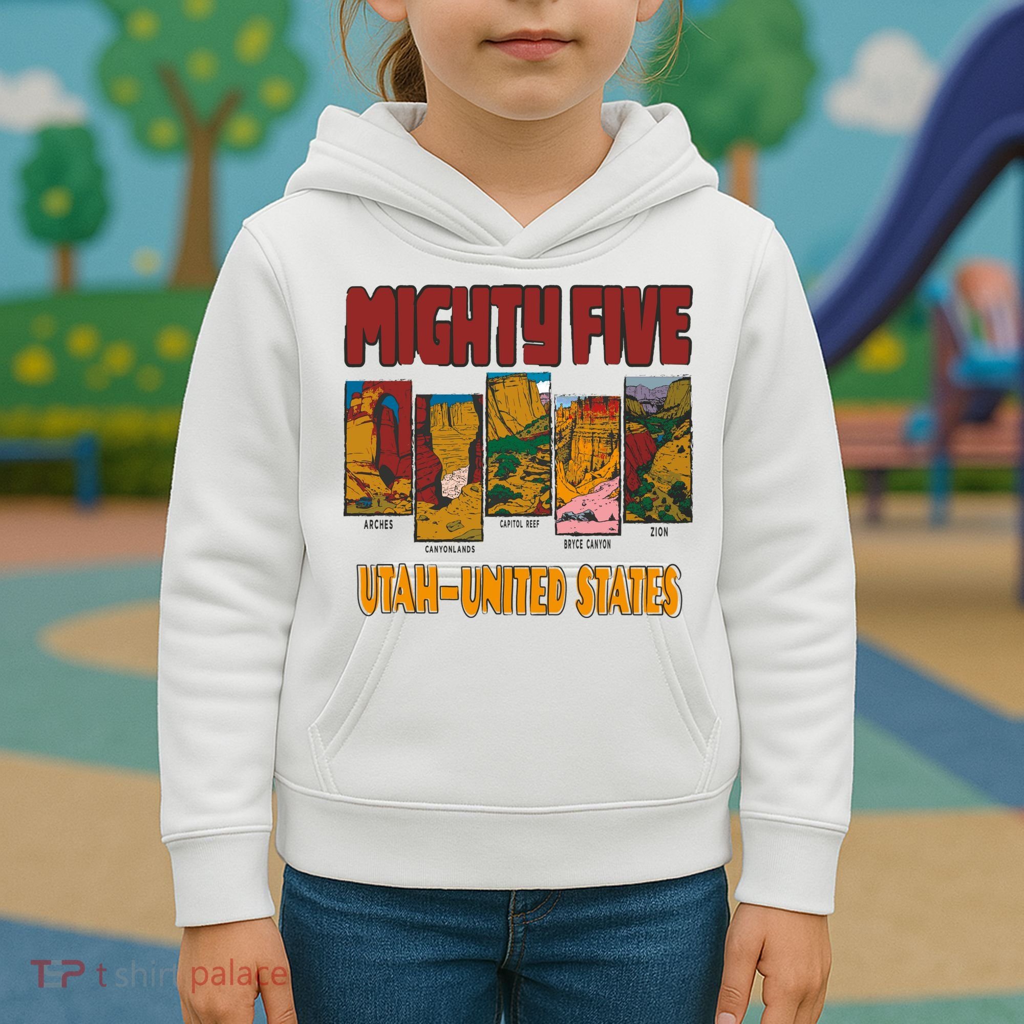 Big 5 Utah Mighty Five National Park Kids Hoodie