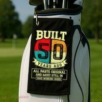 Built 50 Years Ago All Parts Original 50th Birthday Golf Towel thumb 2